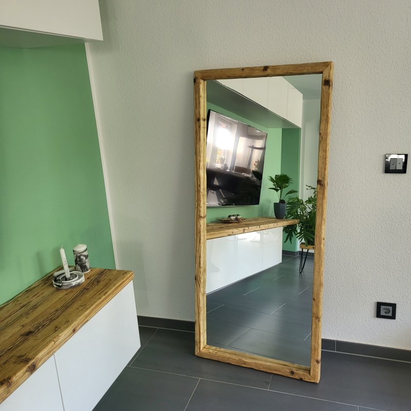 Spiegel PENLOA Loftspiegel aus Holz / Massivholz / Altholz